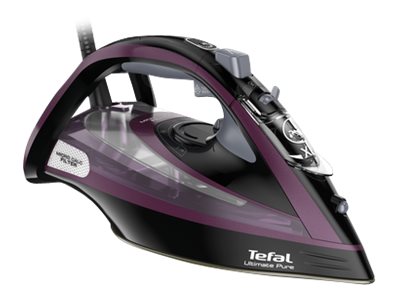 Tefal Ultimate Pure FV9835E0 - Ångstrykjärn med automatisk avstängning - sula Durilium AirGlide Autoclean - 3000 W - byzantiummetall