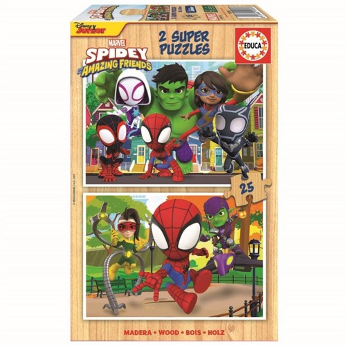 Educa Pussel: Marvel Spidey & His Amazing Friends 2 x 25 Bitar