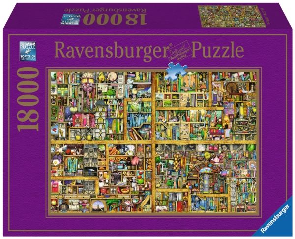 Ravensburger pussel 18000 st. Colin Thompson Bookshelf Fantasy