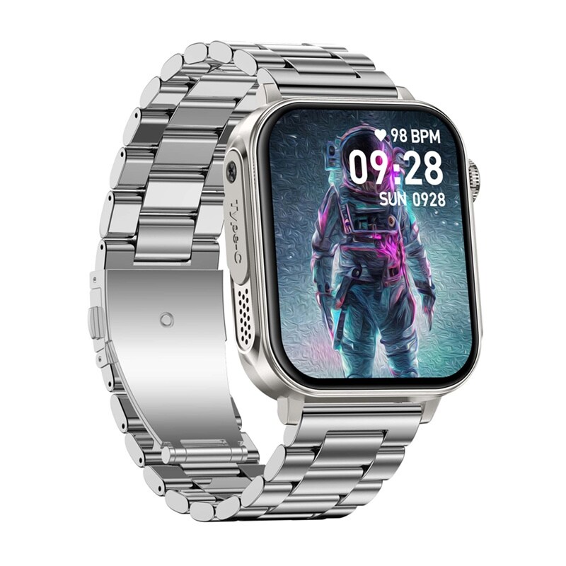 Colmi P80 smartwatch (stål och silver), bild 3