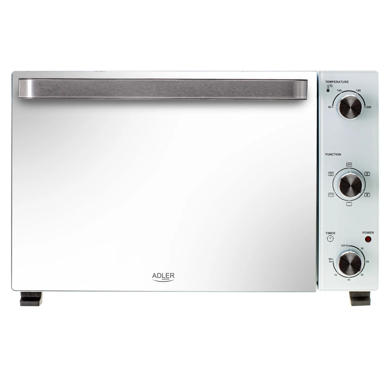 Adler AD 6027, Medium, Elektrisk ugn, 48 l, 1800 W, 90 - 230 ° C, Bänkdiskmaskin