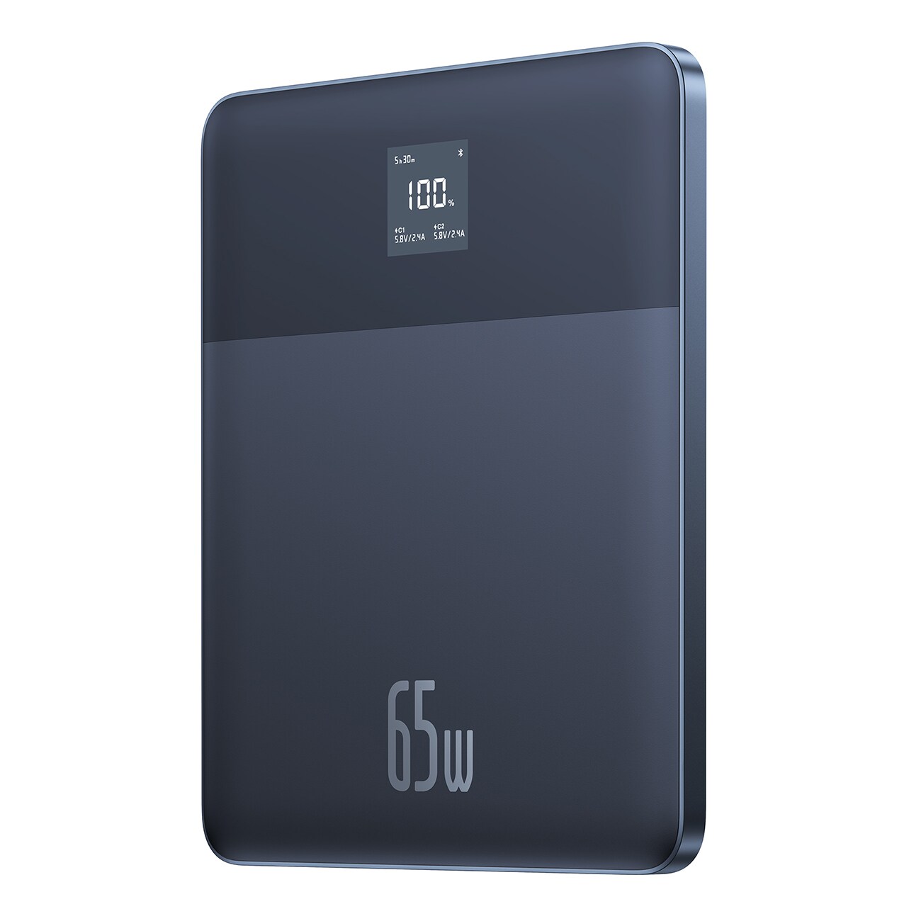 Baseus Blade2 12 000 mAh 65 W powerbank m/digital display (USB-C–USB-C 100 W 50 cm kabel) – blå, bild 5