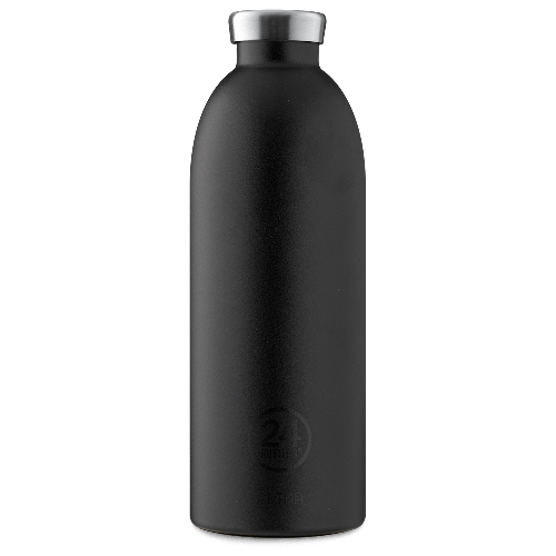 24 Bottles - Clima Bottle 0,85 L - Stone Finish - Tuxedo Black (24B452)