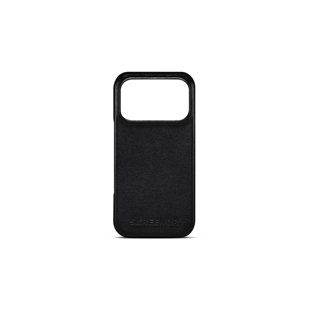 Screenor Lumo - MagSafe - Äkta Läder Svart - iPhone 17 Pro
