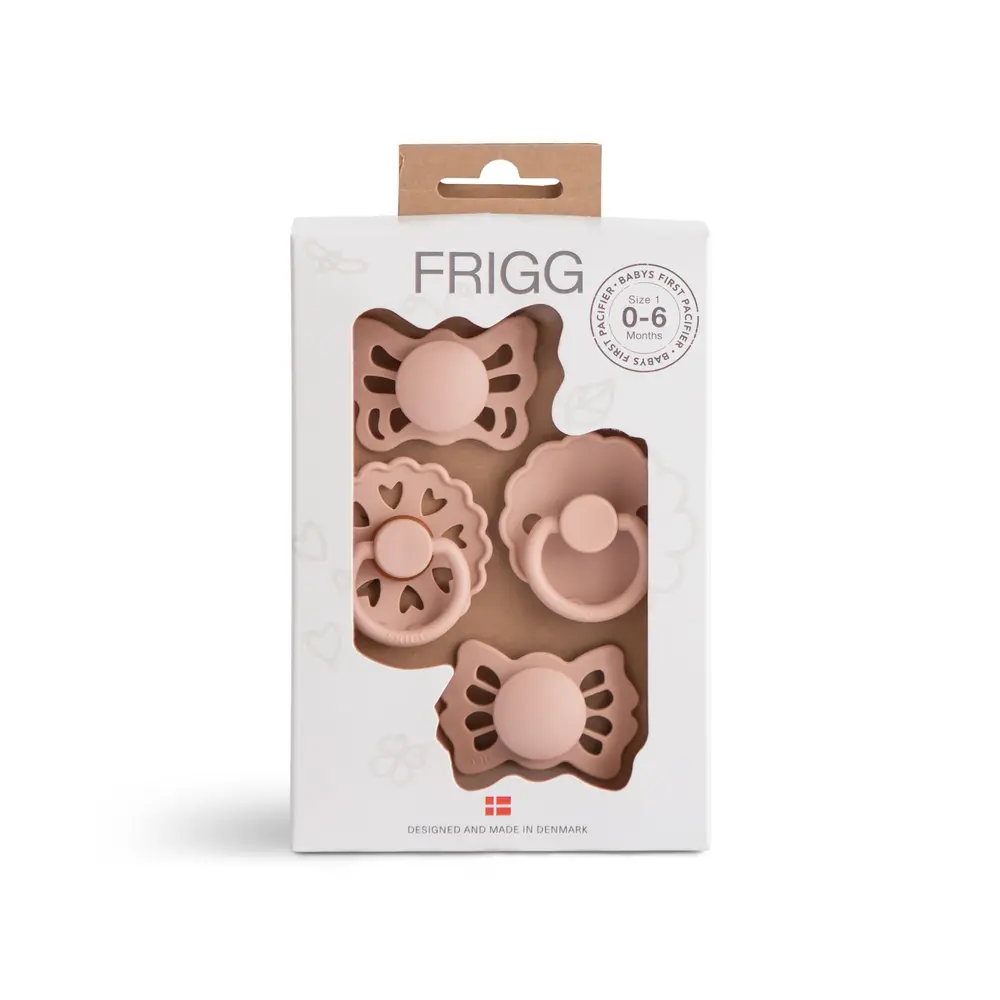 Frigg - Baby's First Pacifier Floral Heart - Blush