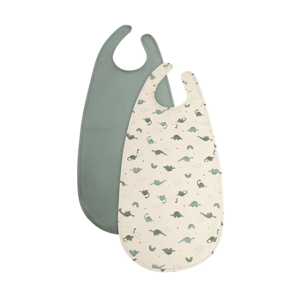 Lång Haklapp 2-Pack - Agave Green
