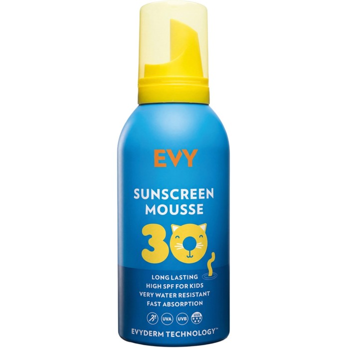 EVY Sunscreen Mousse SPF30 Kids 150 ml