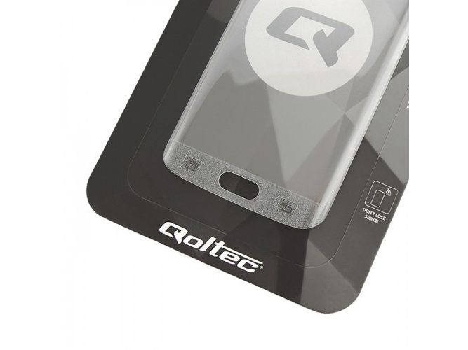 Qoltec Premium Full Cover - Skärmskydd för mobiltelefon - glas - för Samsung Galaxy S6 edge