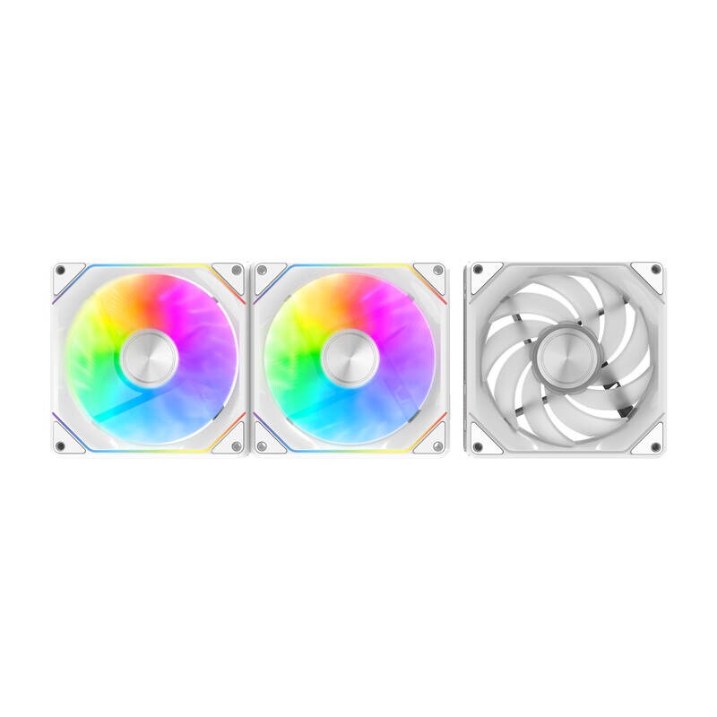 Darkflash Gauss G24 3-in-1 computer fans (white) - Chassi fläkt - 120mm - Vit - 33 dBA, bild 2