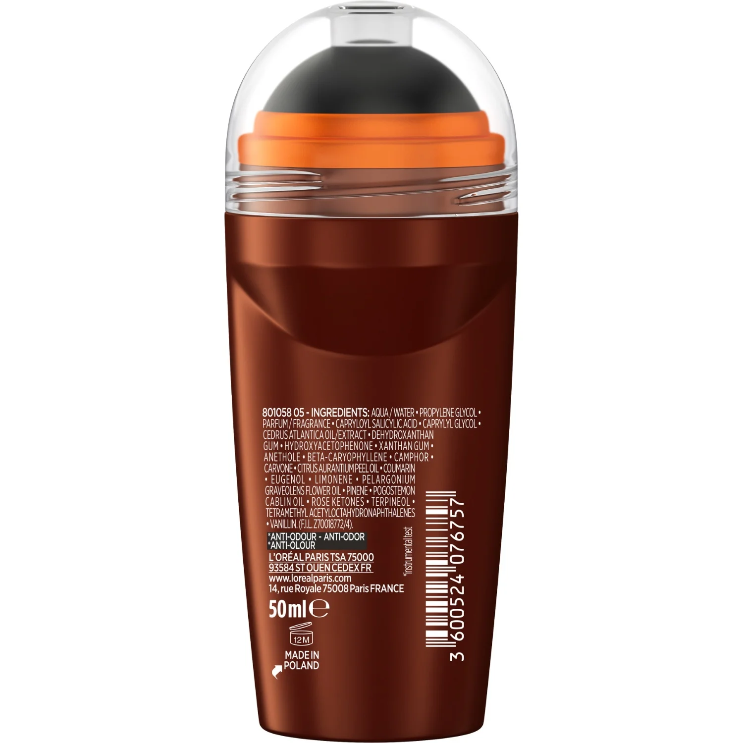 L'Oréal Paris Barber Club 48H Protective Deodorant Roll-On 50 ml, bild 4