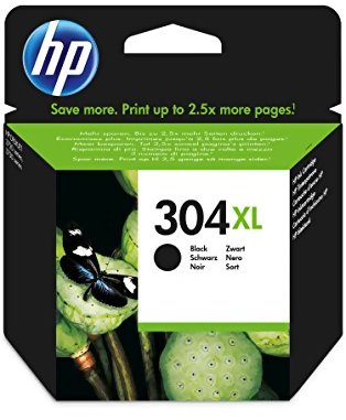 HP 304XL, svart bläckpatron n9k08ae