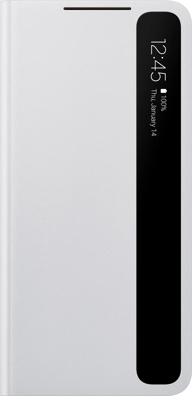 Samsung Galaxy S21 Plus Clear View fodral (ljusgrå)