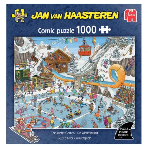 Jan van Haasteren Pussel: The Winter Games 1000 Bitar