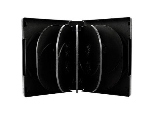 MediaRange BOX18, DVD-fodral, 12 diskar, Svart, Plast, 120 mm, 136 mm