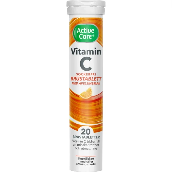 Active Care C-vitamin Apelsin 20 brustabletter
