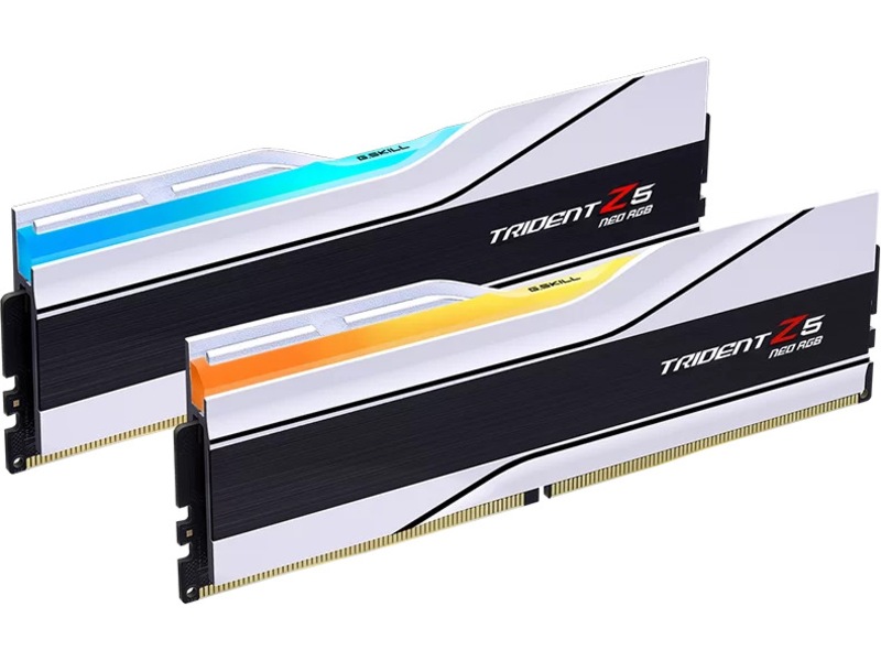 32 GB (2x16GB) DDR5-6400 G.Skill Trident Z5 Neo RGB White CL32, AMD EXPO - Vit, bild 3