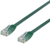 Nätverkskabel oskärmad Cat.6, RJ45, flat, 10 meter - Grön