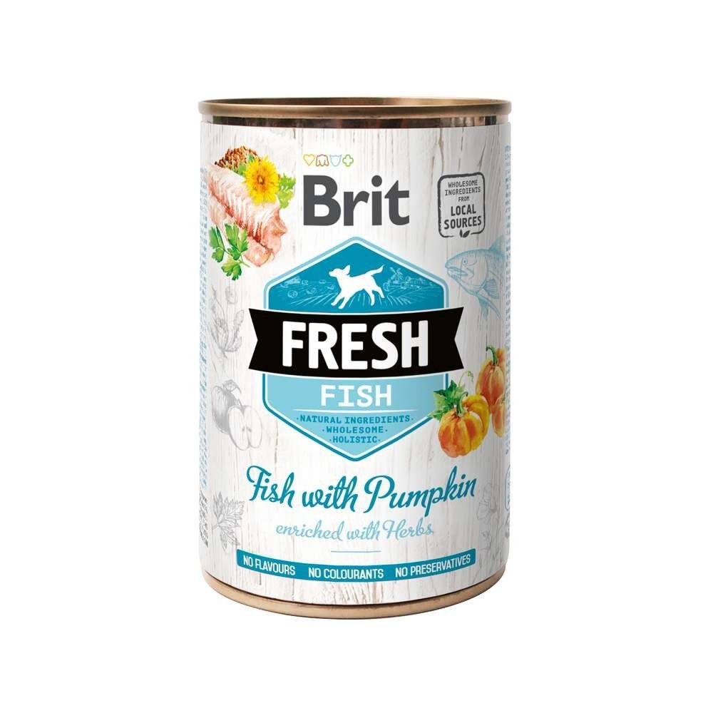 Brit Fresh Cans Fish with Pumpkin 400 g