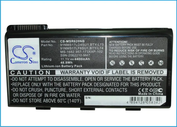 Batteri till Laptop, Bärbar dator för MSI A5000, MSI A6000, A6005 m.fl., bild 5
