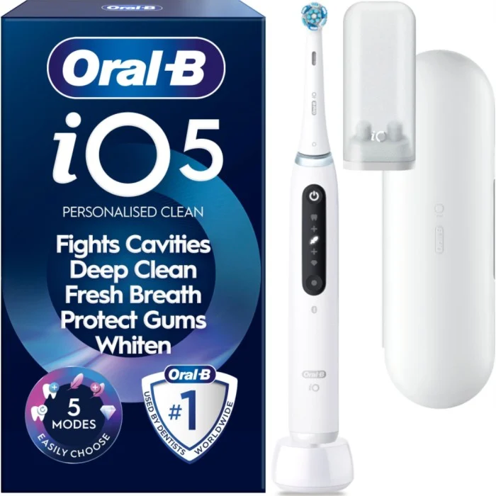 Oral-B iO5 eltandborste, Quite White