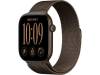 Apple Watch Series 12 GPS 46 mm mörk brons aluminium, mörk brons Milanesisk loop - M/L