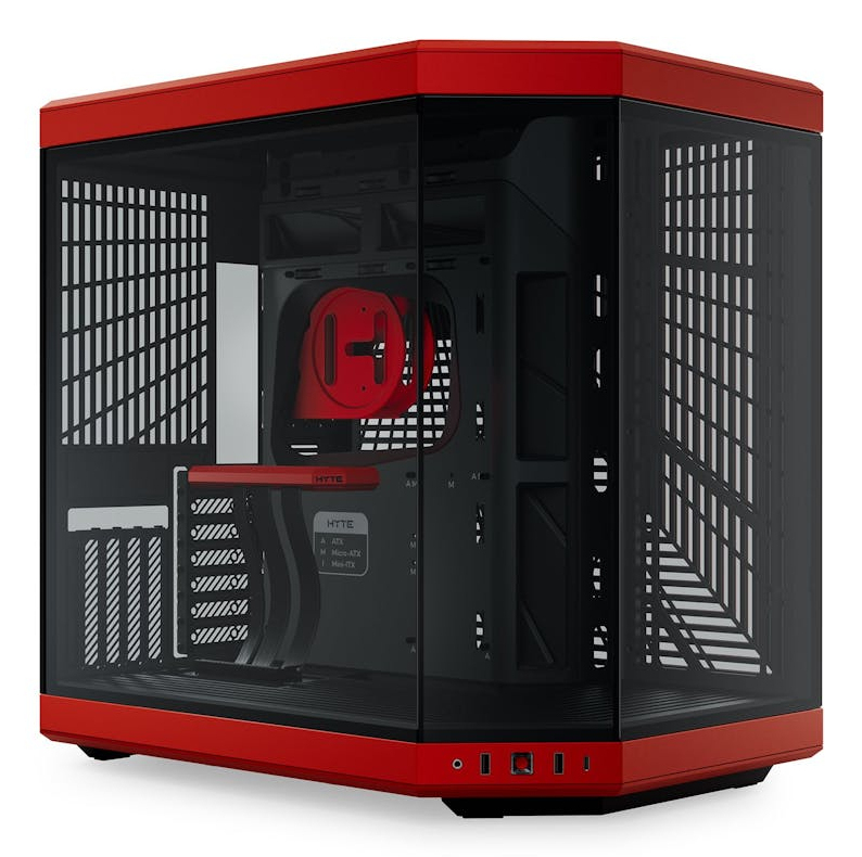 Hyte Y70 Midi Tower, ATX, Tempered Glass - Black Cherry, bild 3