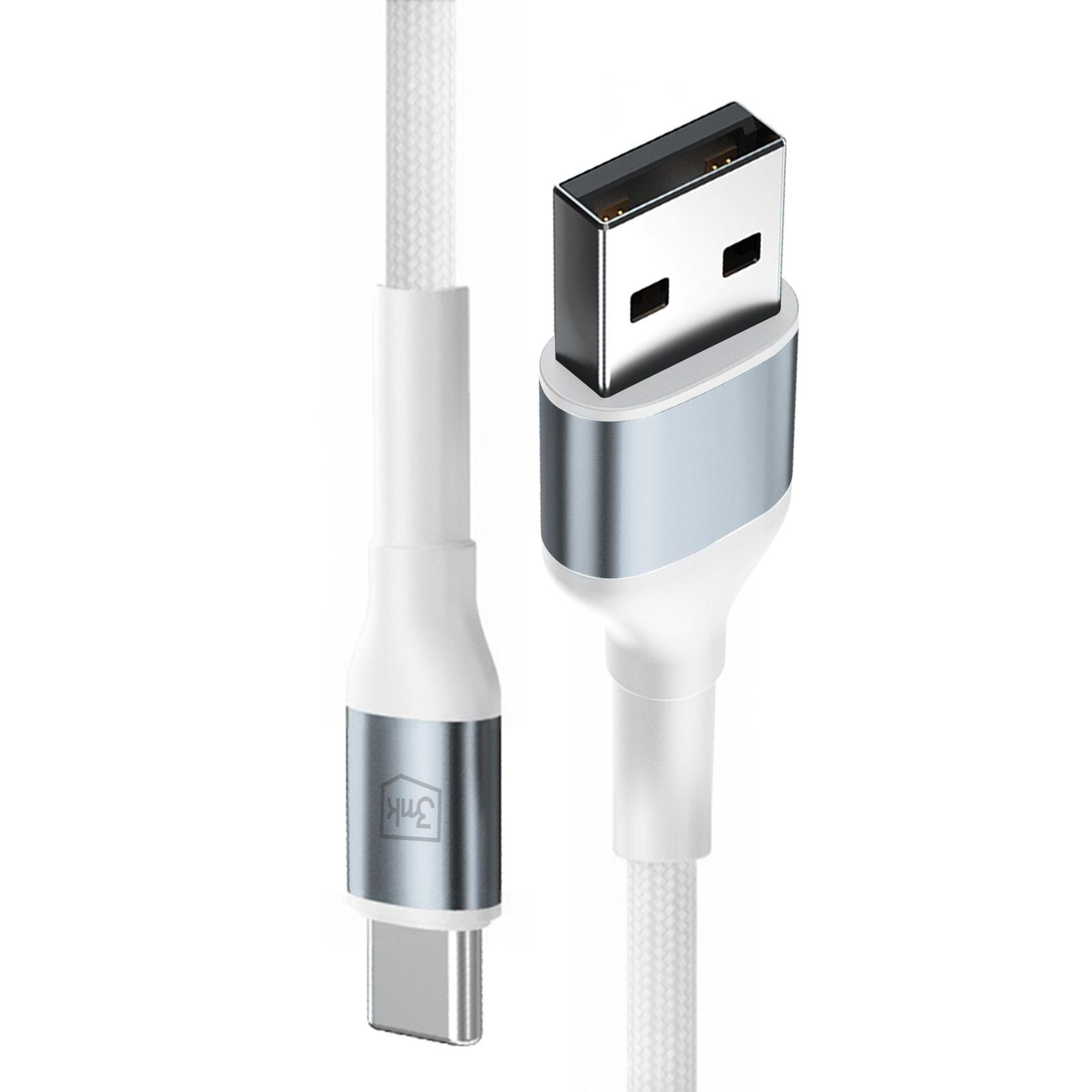 3mk Hyper Cable N-SERIES USB-A / USB-C 1m 9V/2A 18W / vit, bild 3