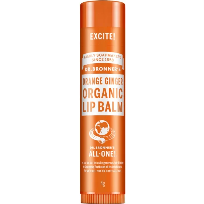 Dr. Bronner's Orange-Ginger Organic Lip Balm 4 g, bild 2