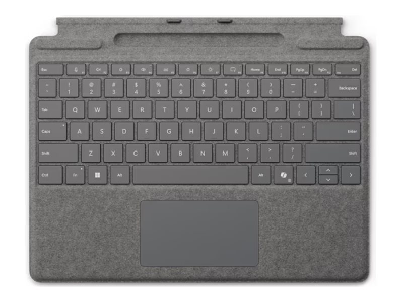 Microsoft Surface Pro-tangentbord med pennförvaring, platina