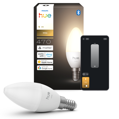 Philips Hue White smart LED-kronljus E14 1-pack