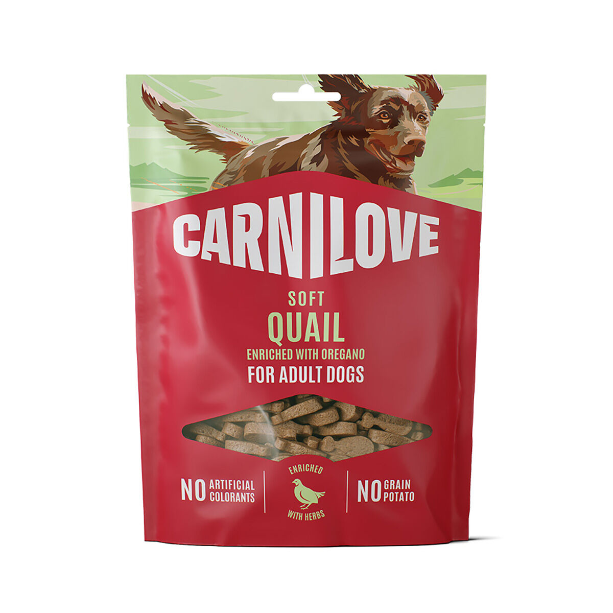 Carnilove Dog Soft Snack Quail with Oregano Hundgodis 200 g