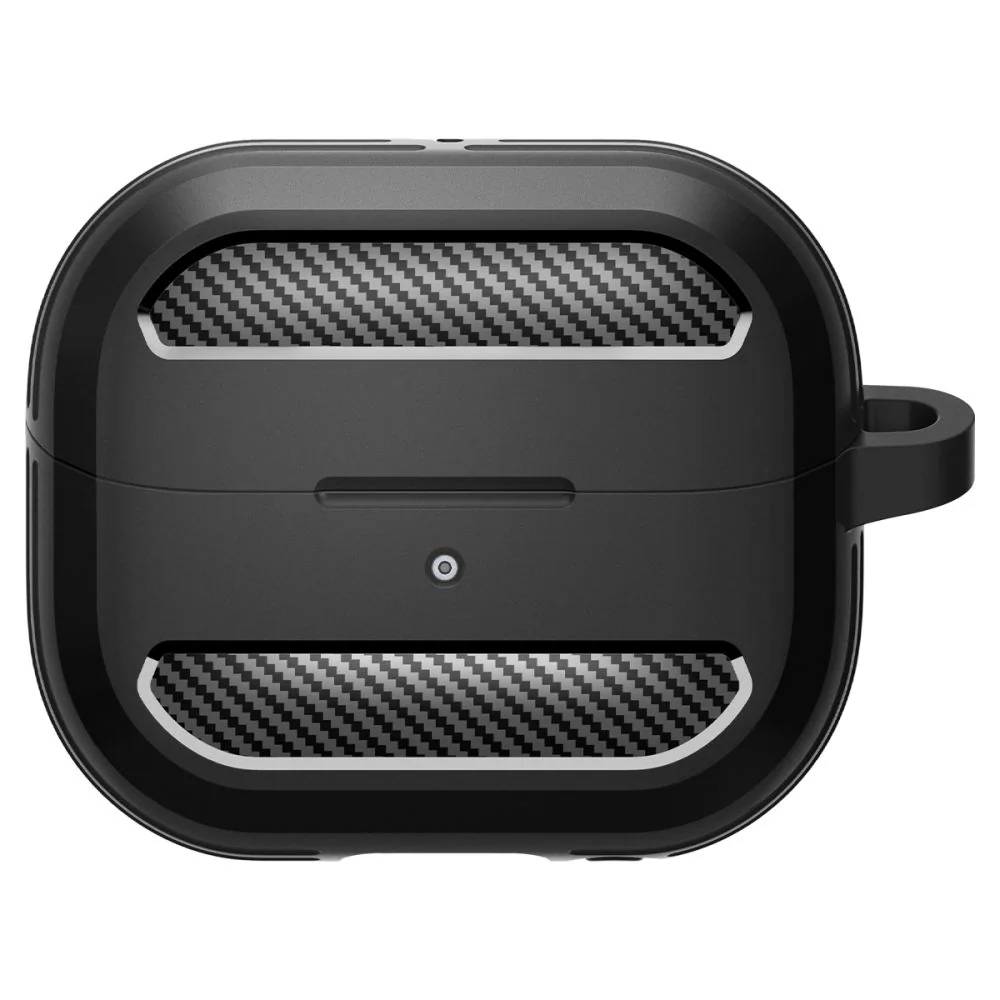 Spigen Rugged Armor - Fodral laddningsfodral för trådlösa öronsnäckor - robust - termoplastisk polyuretan (TPU) - mattsvart - för Samsung Galaxy Buds3, Buds3 Pro, bild 4