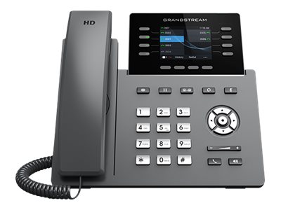 Grandstream GRP2624 - VoIP-telefon - IEEE 802.11a/b/g/n/ac (Wi-Fi) / Bluetooth - 5-vägs samtalsförmåg - SIP, RTCP, RTP, SRTP - 8 linjer
