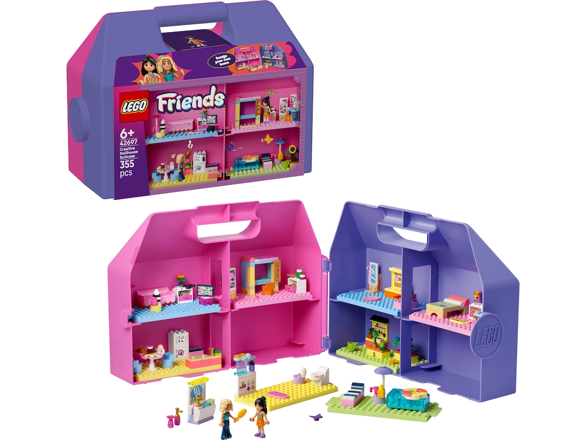 LEGO Friends Kreativ dockskåpsväska 42697, bild 4