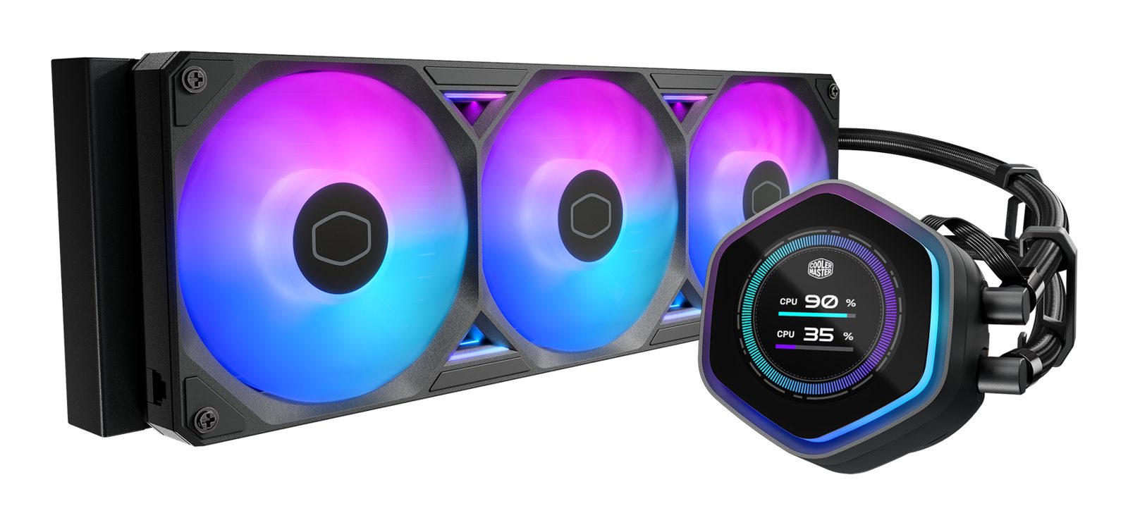 Cooler Master MasterLiquid 360 Atmos II LCD CPU vattenkylare, bild 3