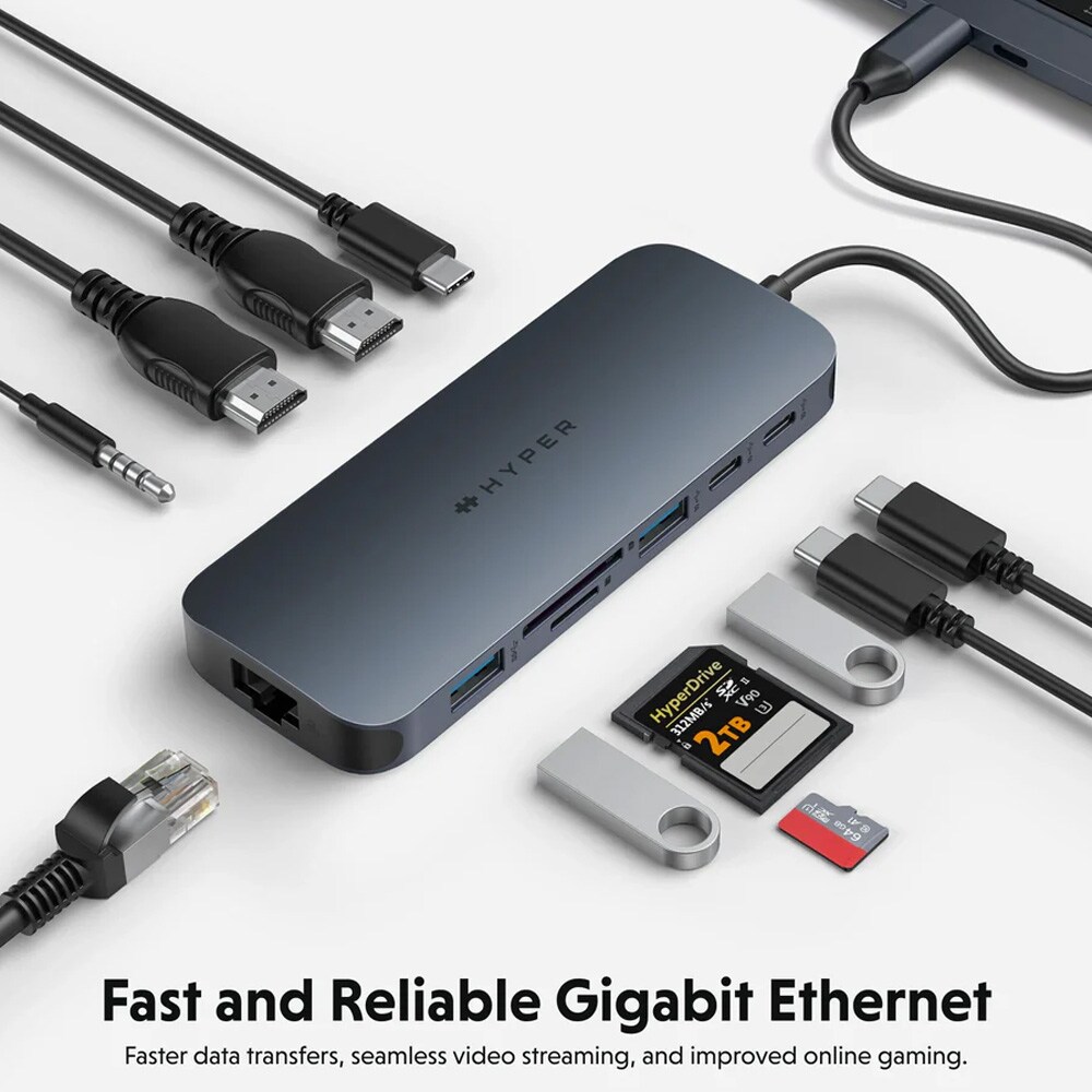 Hyperdrive 11-in-1 USB-C Hub Midnattsblå, bild 2