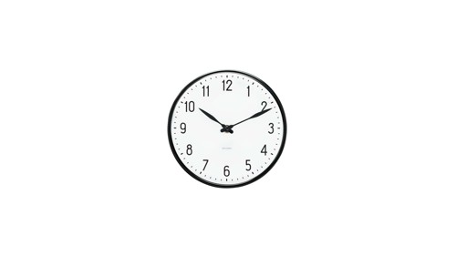 Arne Jacobsen – Station Väggklocka – 21 cm – Svart, bild 3