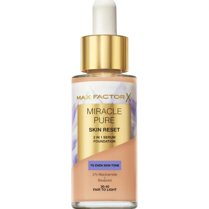 Max Factor Miracle Pure 2In1 Skin Reset Serum Foundation 02 Fair to light 30 ml, bild 4