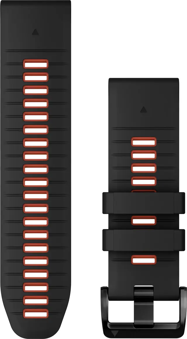 Garmin Quickfit armband 26 mm silikon, svart/röd