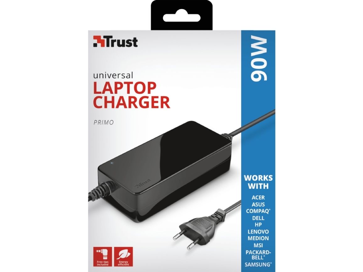 Trust Primo - Strömadapter - AC 100-240 V - 90 Watt