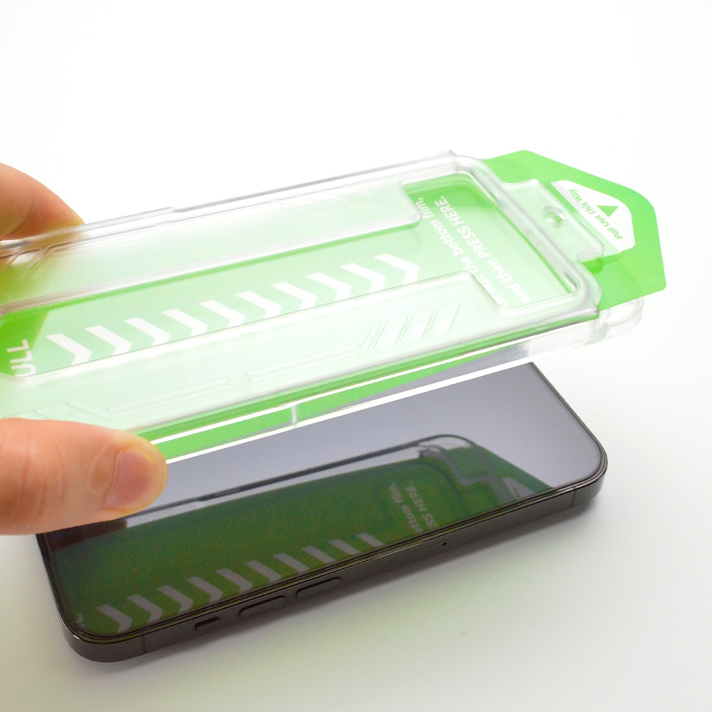 9H härdat glas med monteringsram för iPhone 15 Plus Wozinsky Premium Glass - svart, bild 2
