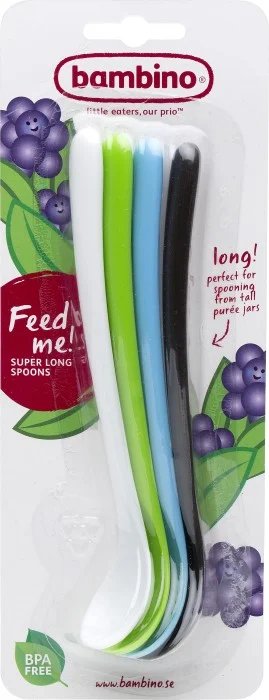 Bambino Matningsskedar Feed me!, 4 st