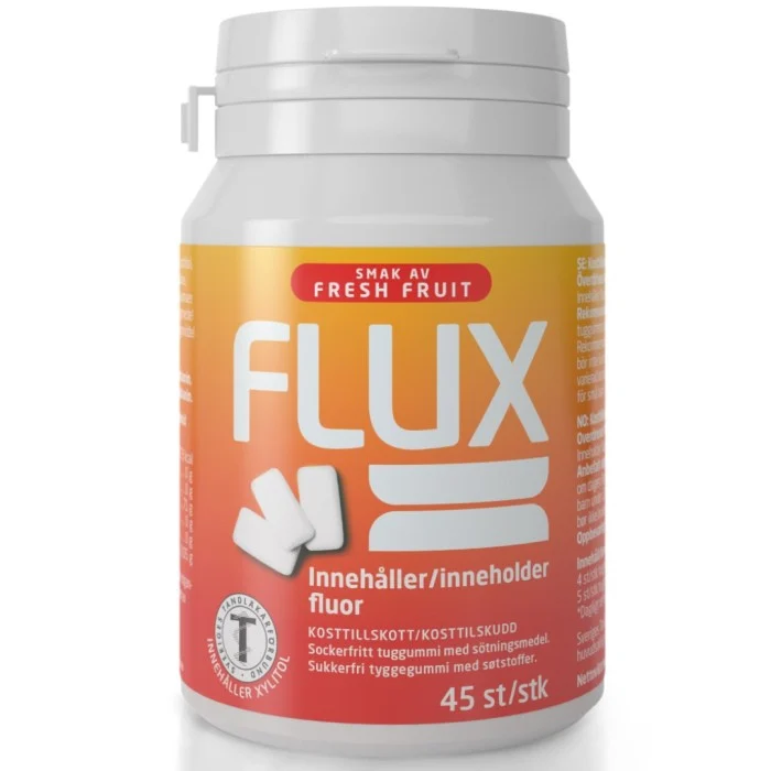 FLUX Tuggummi Fresh Fruit, box, 45 st