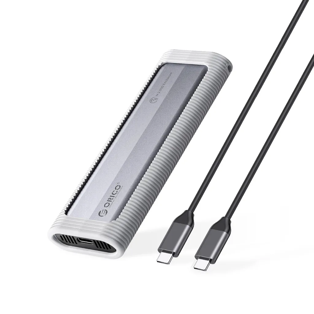 Orico AXM2F diskfack/etui för M.2 SATA SSD USB-C grå, bild 3