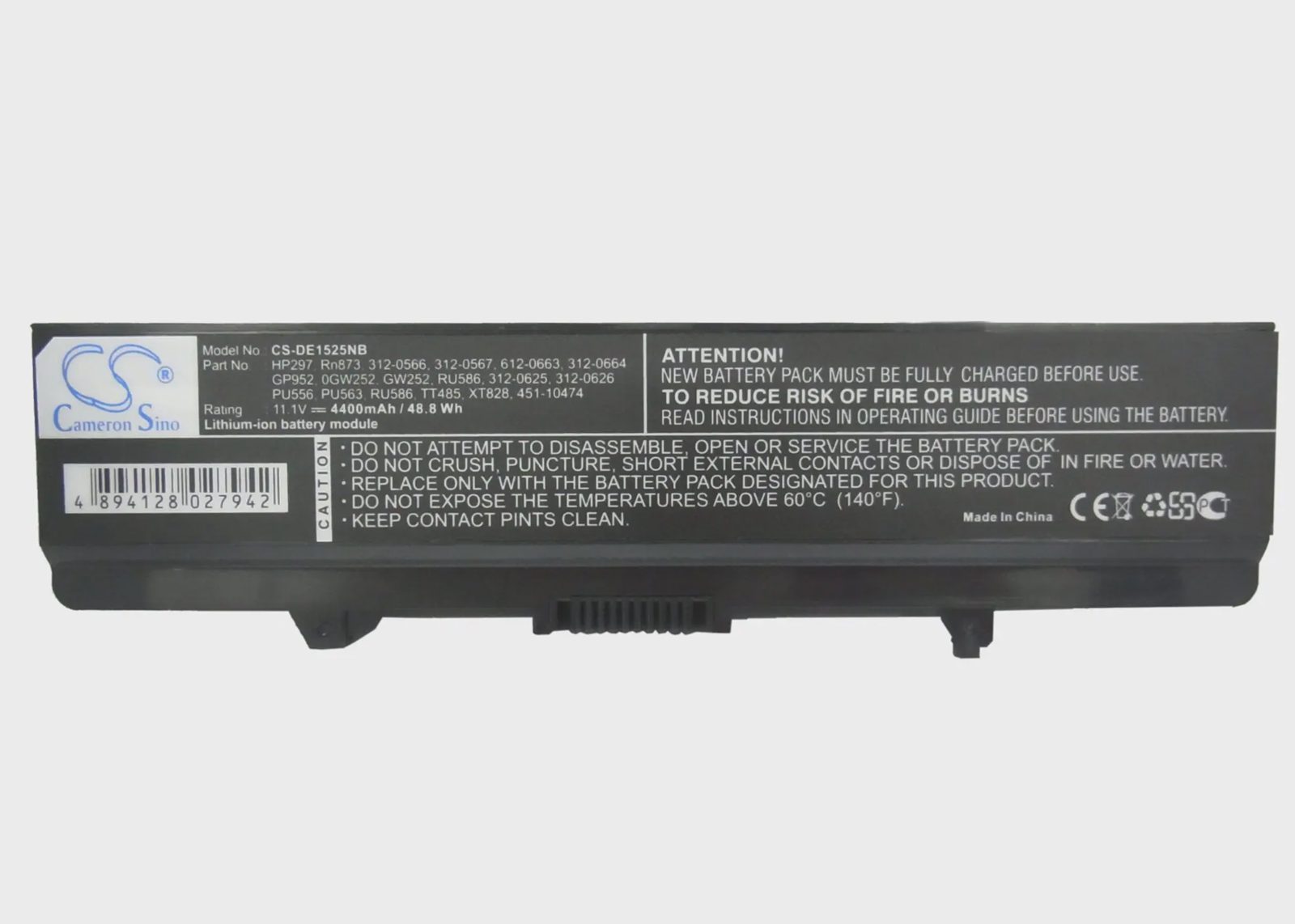 Batteri till Notebook, Bärbar dator för DELL Inspiron 1525, Inspiron 1526 m.fl.