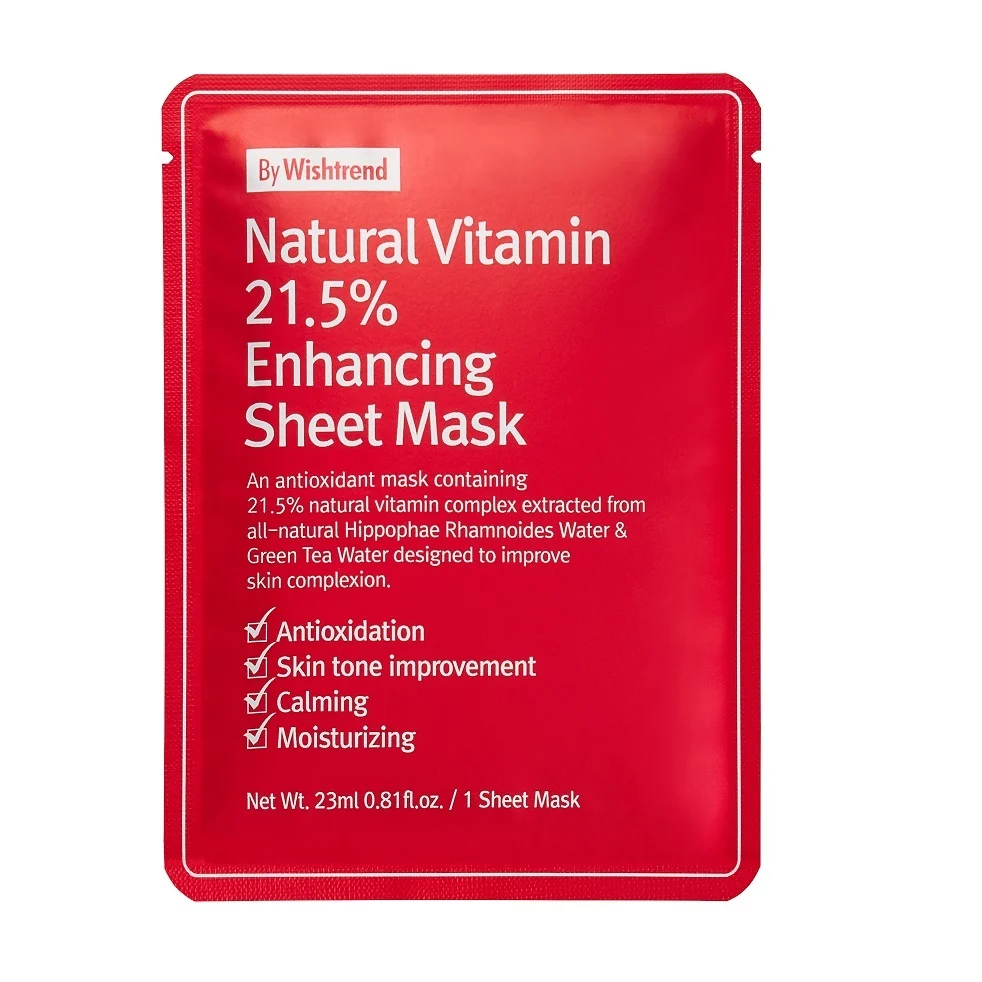 By Wishtrend Natural Vitamin 21,5% Enhancing Sheet Mask Natural Vitamin 21,5% Enhancing Sheet Mask Natural Vitamin 21,5% Enhancing Sheet Mask