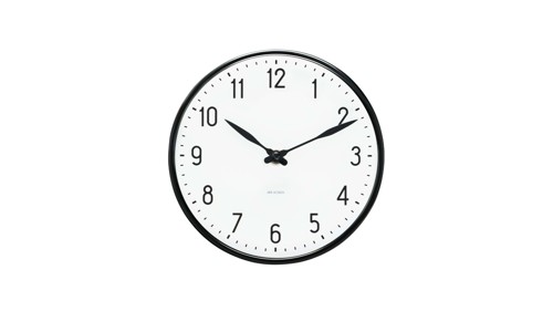 Arne Jacobsen – Station Väggklocka – 29 cm – Svart, bild 3