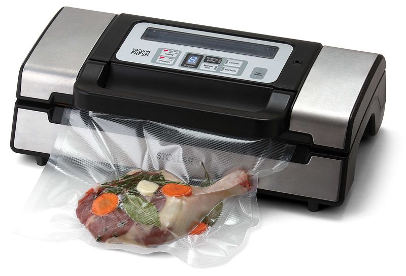 Stollar BVS700, Svart, Silver, 9 mbar, Vakuumförsegling, Röra, 15 l/min, 30 cm