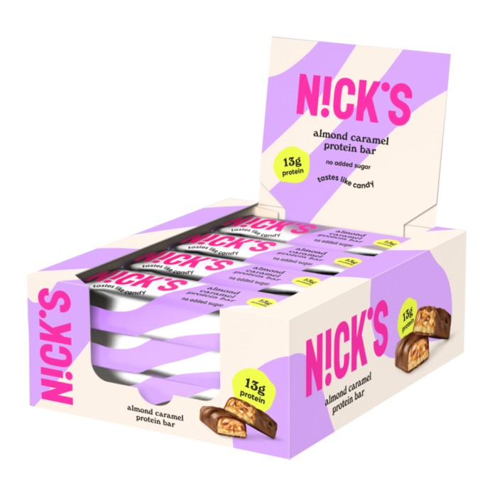 Nicks Protein Bar Almond Caramel 12 st