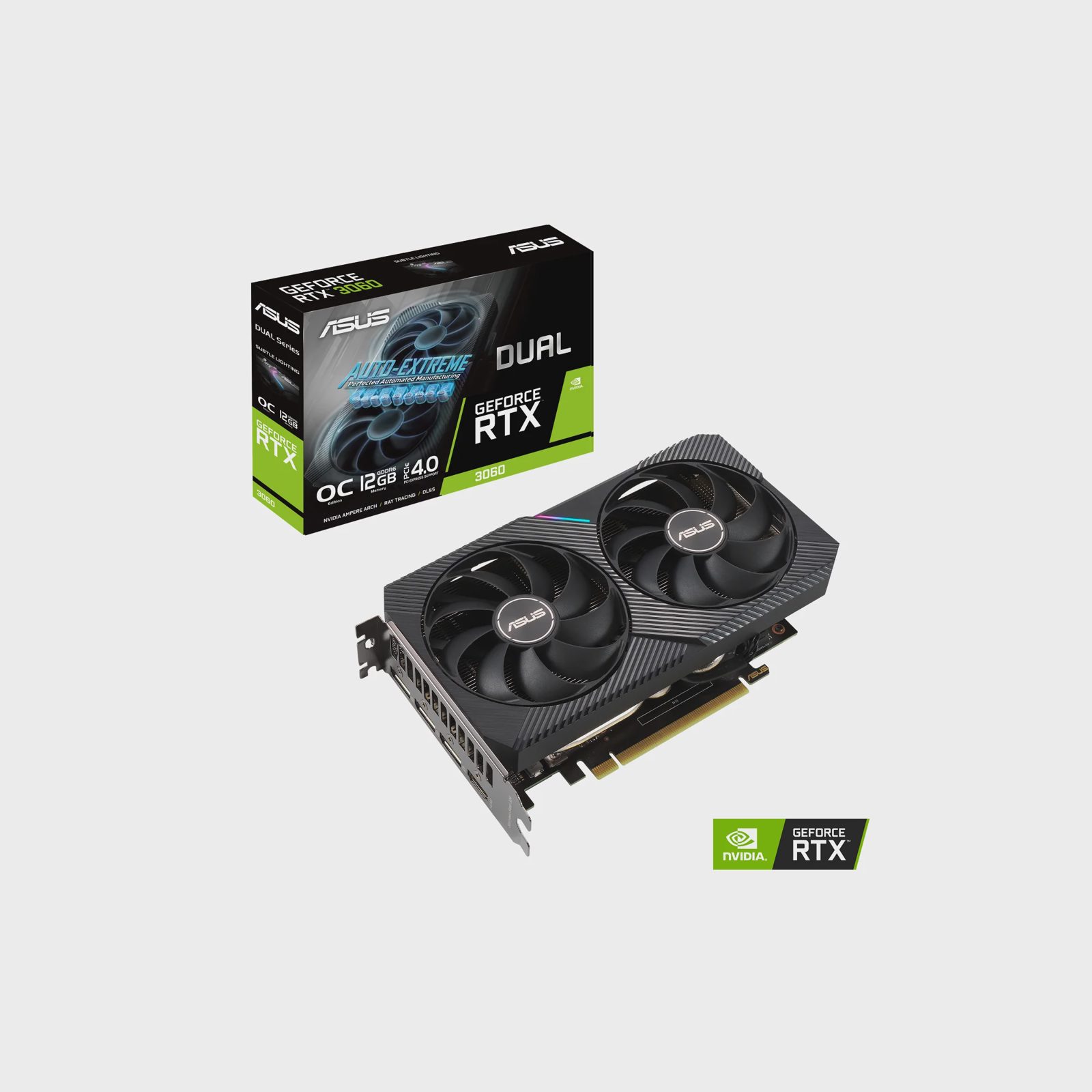 Asus GeForce RTX 3060 Dual OC V2 (LHR) 12 GB GDDR6, HDMI/3xDP